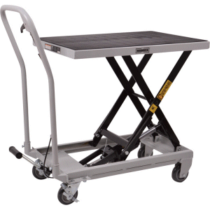 2-Speed Hydraulic Table Cart with Rapid Lift — 500 lb. Capacity